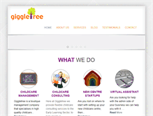 Tablet Screenshot of giggletree.com.au